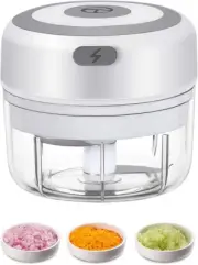 Electric Mini Garlic Chopper, 100ML Food Chopper Garlic Mincer USB, Vegetable Ch