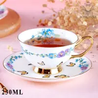 在飛比找momo購物網優惠-【Royal Duke】骨瓷咖啡對杯-蝶舞(杯 水杯 杯子 