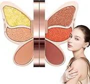 Eye Shadow Palette, Versatile 6 Colors Eyeshadow, Waterproof Eye Shadow, Trendy Matte Shimmer Eyeshadow with Waterproof and Smudge Proof Materials for Women and Girls (1 Piece)