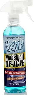 Melt it! Windshield De-Icer. Instantly Melts Ice and Frost in Seconds for Windshields, Windows, Mirrors, Key Locks, Latches and More. No Scraping Or Chipping. 17Fl Oz. (17 Oz)