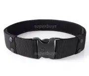 Load Bearing Duty Tactical Belt Nylon Army Buckle Security Military B T2