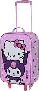 [KARACTERMANIA] Sanrio Hello Kitty Playful-Soft 3D Trolley Suitcase, Pink, 17 x 33 x 52 cm, Capacity 26 L, Pink Hello Kitty, One Size, Sanrio Soft 3D Trolley Suitcase