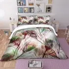 Peacock Feather Quilt Doona Duvet Cover Set Single/Double/Queen/King All Bedding