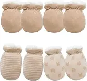 [Paladoo] Baby Mittens Sherpa Lined Fleece 0-24 Months Winter
