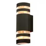 12W LED Outdoor Wall Sconce Lamp UP/Down COB Light Fixture E27 Bulb Replacement