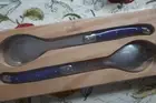 LAGUIOLE Elite SALAD SERVERS Classica PURPLE NEW in BOX