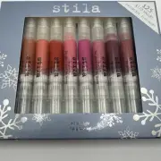 STILA Lip Glaze Set Of 8 .05 fl.oz. Each Discontinued Set Lip Gloss