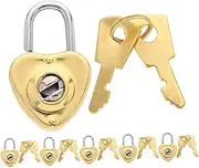 STOBAZA 6Sets Mini Heart Padlocks Cute Jewelry Decorative Locks for Diary Crafts Keepsakes Versatile Small Locks for Boxes Backpacks and More Symbol of Love Commitment
