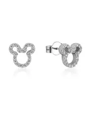 [Couture Kingdom] Disney Mickey Mouse Outline Stud Earrings 10mm in Silver