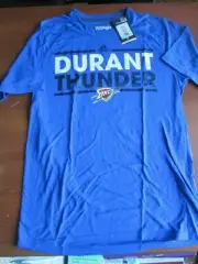 Adidas Oklahoma City #35 Kevin Durant Thunder S/S Climalite Ultimate Tee Md Blue
