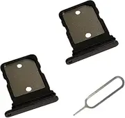 [2pcs Pack] for Pixel 7 pro Replacement SIM Card Tray Holder Parts for Google Pixel 7 pro (5G) GP4BC GE2AE 6.7 Inches (not fit for Pixel 7 Version) (Obsidian/Black Color)