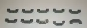 LEGO NEW 1x4 Dark Stone Grey Wedge Inverted (10x) 6185675 Brick 32802