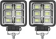 ALAGPNPMZH 9-80V 144W LED Work Bar Offroad Led Driving Light Spotli For Truck SUV 4WD Boat ATV For Jeep Tractor Auto Motorcycle Trailer 48LED Lamp assembly(2PCS)