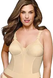 [EXQUISITE FORM] 5107532 Fully Slimming Wireless Back & Posture Support Longline Bra with Back Closure
