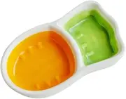 LeeQinersw Hamster Food Bowl Ceramic Feeding Bowl for Chipmunk Chinchilla Small Animals