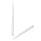 New (White Shell)2pcs LED Taper Candles Battery Powered Flameless LED New