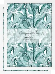 Cooper & Co Set of 2 29.7X42Cm White Premium Paradise Wooden Photo Frame