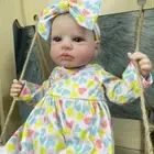 19inch Full Vinyl Reborn Baby Doll LouLou Body/Cloth Body Girl Lifelike Toy Gift