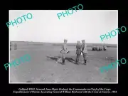 OLD LARGE HISTORIC MILITARY PHOTO WWI GALLIPOLI GENERAL BIRDWOOD & BRULARD 1916