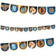 Nerf Target Plastic Pennant Banner