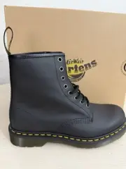 Dr. Martens Unisex 1460 9 Lace Up Leather Boots Shoes Doc Martins - Soft Nappa