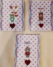 Handmade Greeting Cards -(set of 9) Valentine's Day Cards with Envelopes