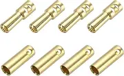 uxcell 4 Pairs Banana Plugs Connector 5mm Male Female Banana Plug for Speaker Wire RC Battery ESC Motor