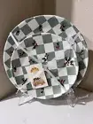 8-NWT C&C CALIFORNIA MELAMINE HOLLY CHECKERED HOLIDAY DINNER AND SALAD PLATE SET