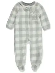 Duck Duck Goose Baby Boys' Plush Footed Coveralls