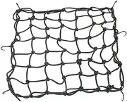 Motorcycle Travel Mesh Bag with 6 Hooks Mesh Hooks with Storage Bag Black Motorcycle Luggage Net Bag