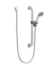Moen 52224GBP25 Commercial Slide Bar Grab Bar Hand Shower Rail Stainless Chrome