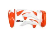 Orange White Plastic Kit Fits KTM 450 EXC-F 2014 2015 2016