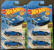 LOT OF 4 ~ Hot Wheels '94 Bugatti EB110 SS 2021 Exotics BLUE lot of 4