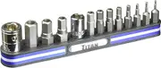 Titan 16136 13-Piece Tamper Resistant Metric Hex Bit Set