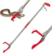 47" Professional Snake Tongs Heavy Duty Reptile Rattle Snake Catcher Wide Jaw Ha