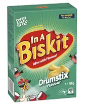 2 x In A Biskit Drumsticks Flavoured Biscuits Crackers 160g