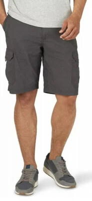 Lee Men's Extreme Motion Crossroads Cargo Shorts Size 36 Color Gray