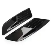 2Pcs Car Hood Scoop Bonnet Vent Cover Racing Decorative Glossy Black Accessories