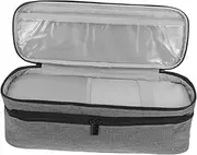 Double Travel Case for Hair Styling Tools Spacious Organizer for Hair Dryer and Curler Sleek and Durable Design for Easy Portability and Stylish Storage