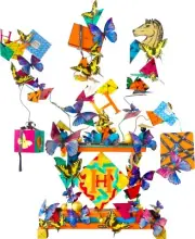HERMES CLOCK BUTTERFLIES Artistic Museum "Homage HERMES" Only 1 Limited COA