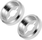 BESPORTBLE 2pcs Gas Stove Knob Base Durable Control Knobs for Kitchen Cooktop Compatibility with Gas Stoves Grills Sleek Electroplated Finish for Enhanced Appearance