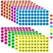 7 Sheets 700 Pcs Vinyl Number Stickers 1-100 Consecutive Number Labels Stickers