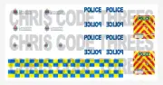 Code 3 Police Adhesive Vinyl Decal suit 1/43 1/50 - Lancashire Transit Custom