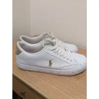 在飛比找蝦皮購物優惠-Polo 小白鞋 白金 Ralph Lauren 休閒鞋 板