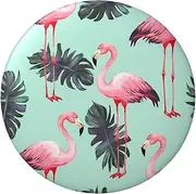 [VTCTOASY] Button Pins Badge 2.4 inch Cute Round Badge Pins Buttons Badges Personalized Name Tag Tropical Flamingo Badge Pinback Button Badges Fashion Pins Set for Men Women Backpack Office