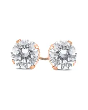 14K Rose Gold 3.00 ct. tw. Diamond Studs
