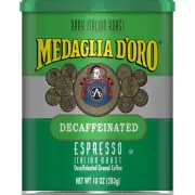 Decaf Italian Roast Espresso Style Ground Coffee, 10 Ounces