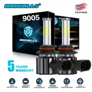 6-side for 2011-15 Can-Am Commander 800 ATV 9005 LED Headlight 6000K White Bulbs
