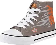 [Lico] Cat 180043, Unisex Children's Trainers, Grey, (Grey/Orange/Silver), Gray, 36 EU