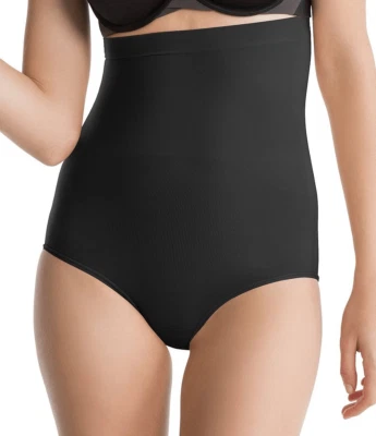 Spanx Higher Power briefs very black large medium waisted BNWt